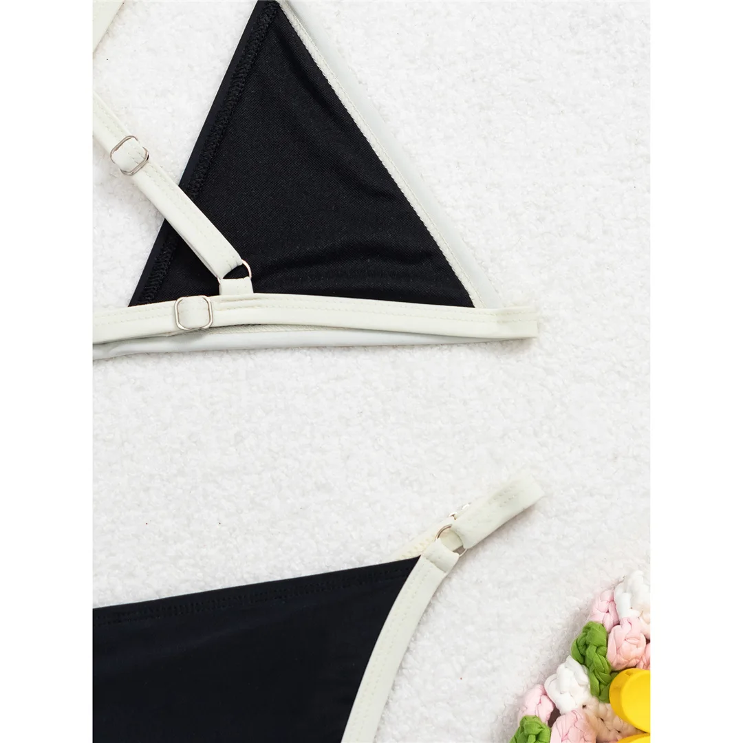 V Neck Cross Back Bikini Women Swimwear Female Swimsuit Two-pieces Bikini set High Leg Cut Padded Bather Bathing Suit Swim V6732 - Image 21