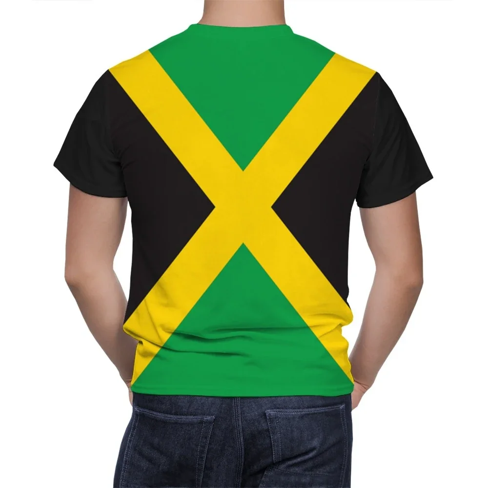 T Shirt Men Jamaica Flag Patriotic Sports Graphic T Shirts Family Fashion Hip Hop O-Neck Short Sleeve Printed Tops Man Clothes - Image 2