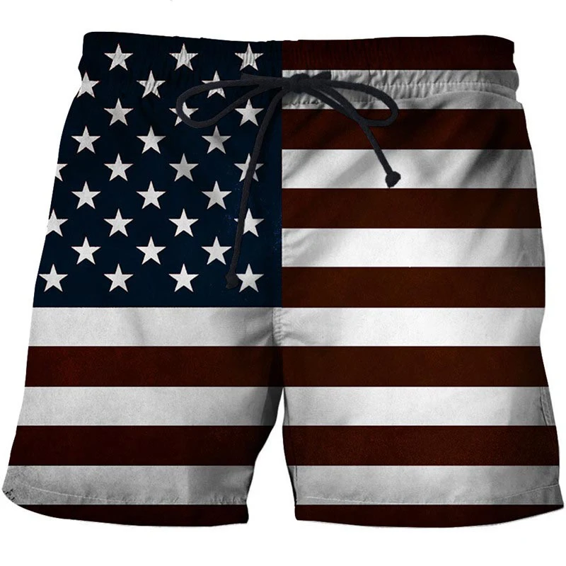 Men's Swimwear Shorts American Flag 3d Surfing Board Short Kids Beach Shorts Men Trunk USA Flag Swimsuit Sports Pants Briefs Boy - Image 7