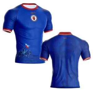 2026 Haiti Soccer Style Jersey Short Sleeve Sport T-Shirt Gym Training Workout Athletic Fitness Quic Men's Summer Sports T Shirt