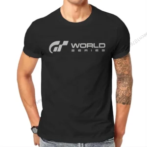 Gran Turismo World Series  Grey Tshirt Graphic Men Tops Vintage Summer Cotton Streetwear T Shirt