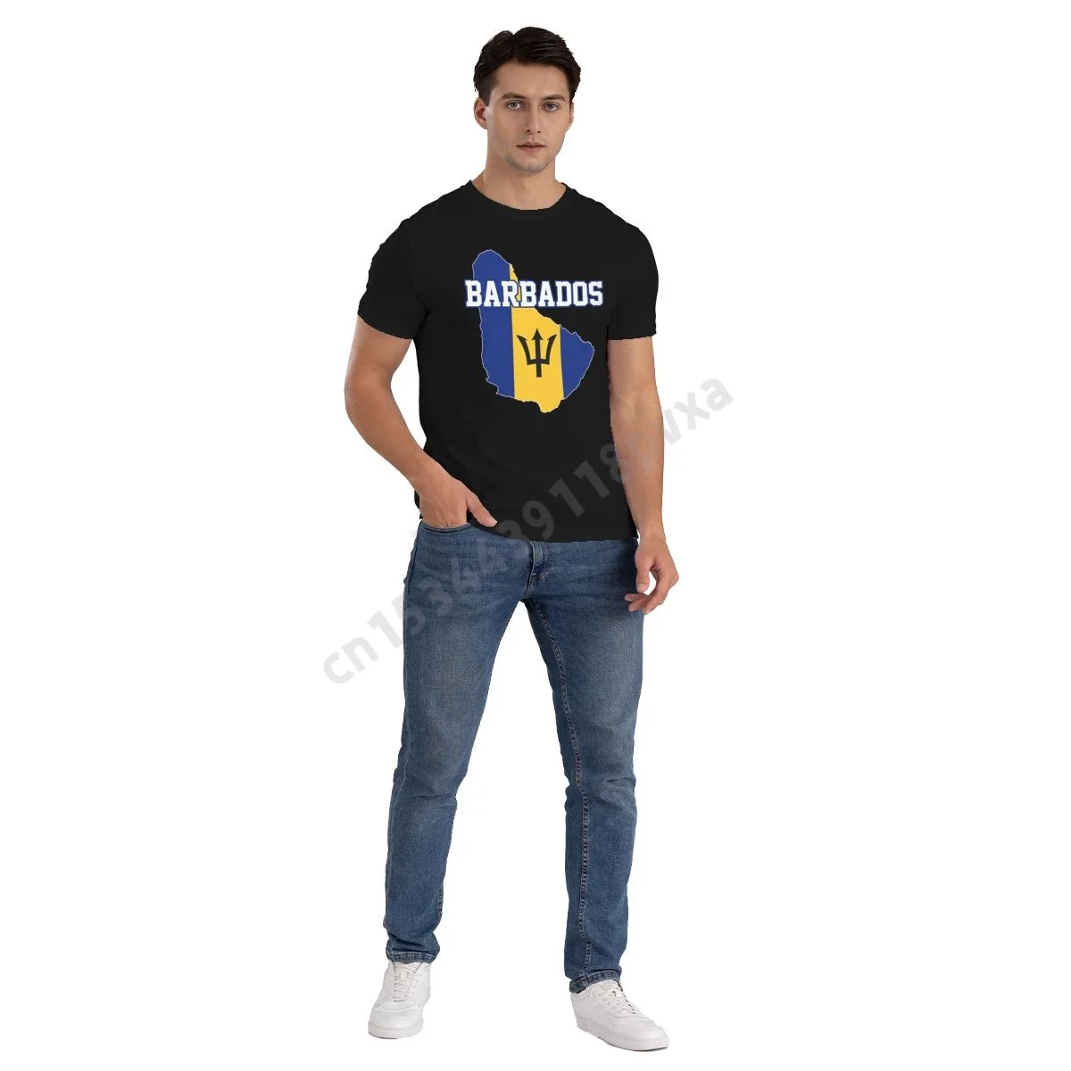 Barbados Flag Barbadian Country Map IT'S IN MY DNA Men Women T-shirt Boys Tees T Shirt Hip Hop Tshirts XS-5XL 100% Cotton - Image 6