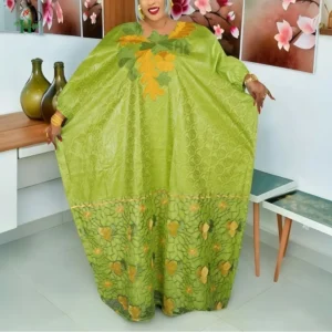 2026 African dresses for woman Kaftan Dress Embroidery Bazin Riche traditional outfit for wedding Party Church Gown Turkey Dress