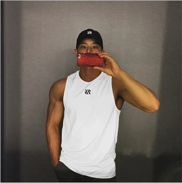 2024 Mens fitness gyms Tank top men Fitness sleeveless shirt Male mesh breathable Sports vest Undershirt Gyms Running vest men - Image 11
