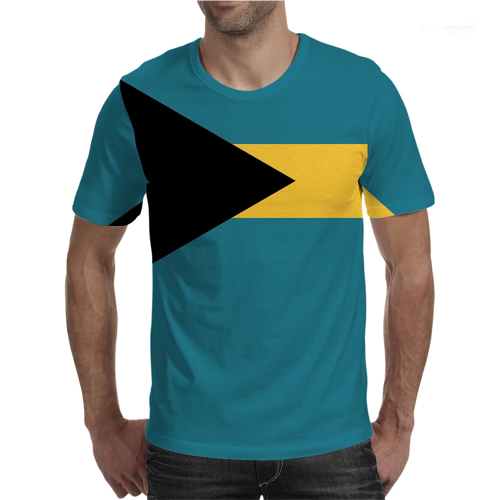 Bahamas Flag 3D Printed T-shirts Sports Casual Jerseys Team Tees Gift For Football Fans Bahamian Badge Short Sleeved T Shirt - Image 5
