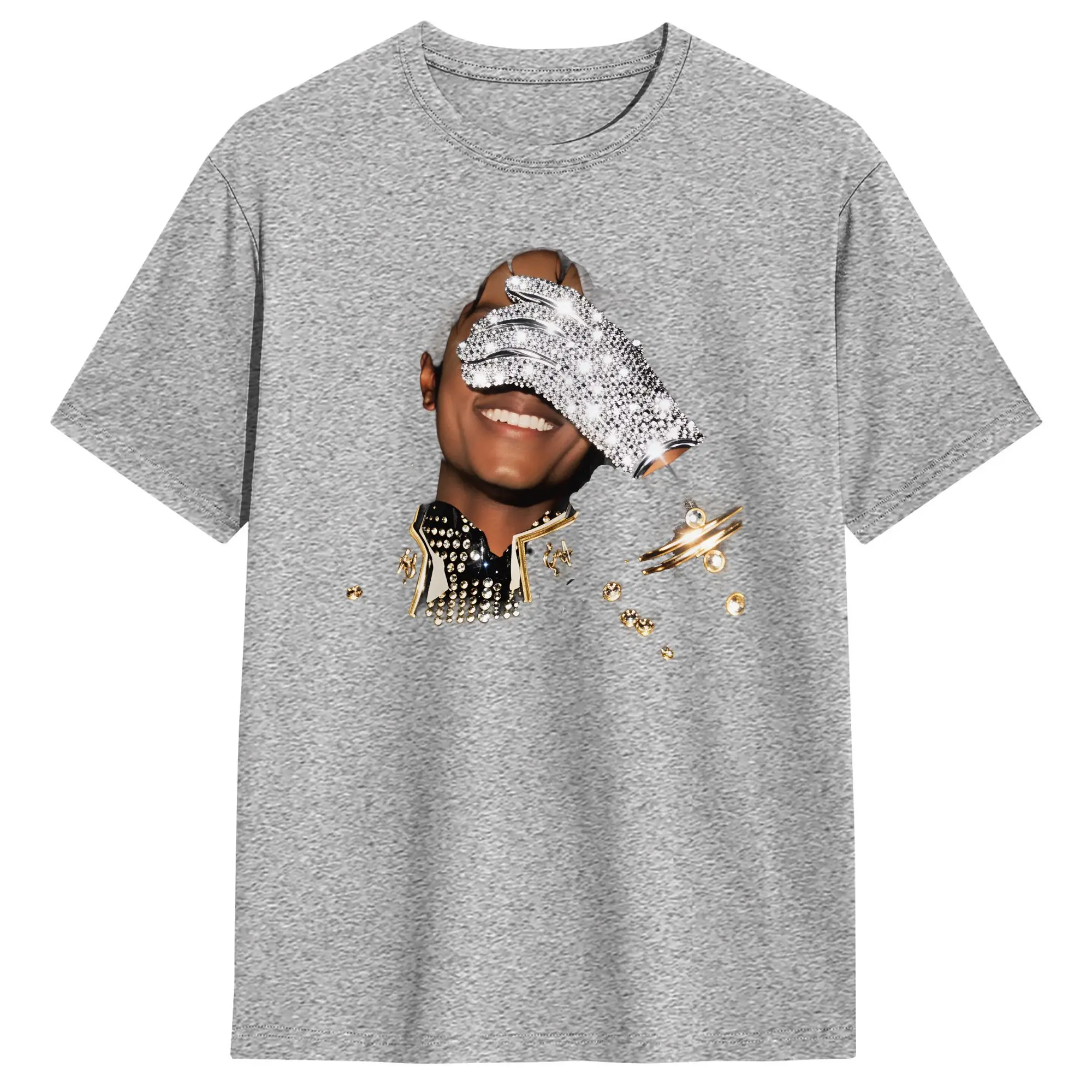 MJ Michael Jackson T-Shirts Men Leisure Cotton Tee Shirt O Neck Short Sleeve T Shirt Plus Size Clothing - Image 14
