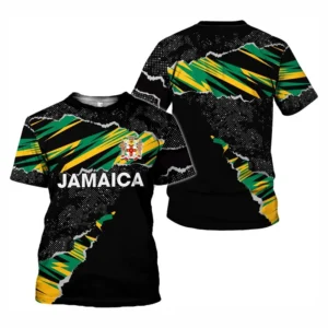 New Design Jamaica T-shirt Men Hot Sale Summer O'neck T Shirts Kids Loose Short Sleeves Tshirt Tops Sports Fitness Tee Shirt