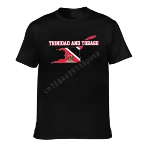 Trinidad And Tobago Flag Country Map IT'S IN MY DNA Men Women T-shirt Boys Tees T Shirt Hip Hop Tshirts XS-5XL 100% Cotton