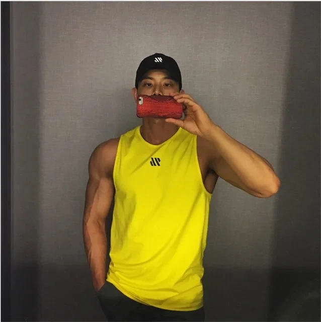2024 Mens fitness gyms Tank top men Fitness sleeveless shirt Male mesh breathable Sports vest Undershirt Gyms Running vest men - Image 15