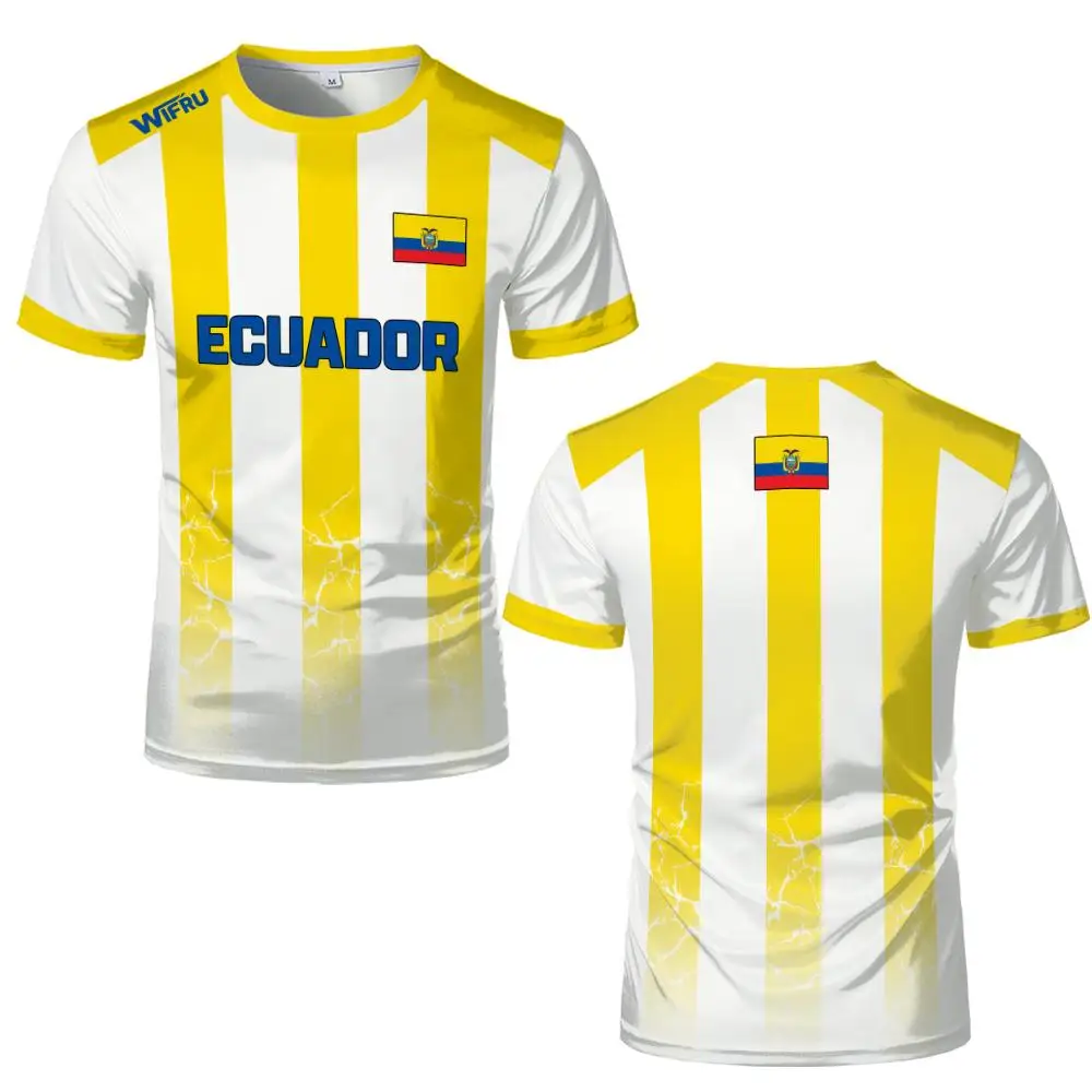 Ecuadorian flag print Football Jersey Men's breathable Soccer Shirt Summer quick-drying sports T-shirt casual fan apparel - Image 6
