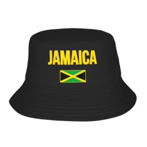 Jamaican Flag Bucket Hat Summer Jamaica Souvenir Love Travel Vacation Casual Fisherman Hats For Women Vacation Caps Visor Hats