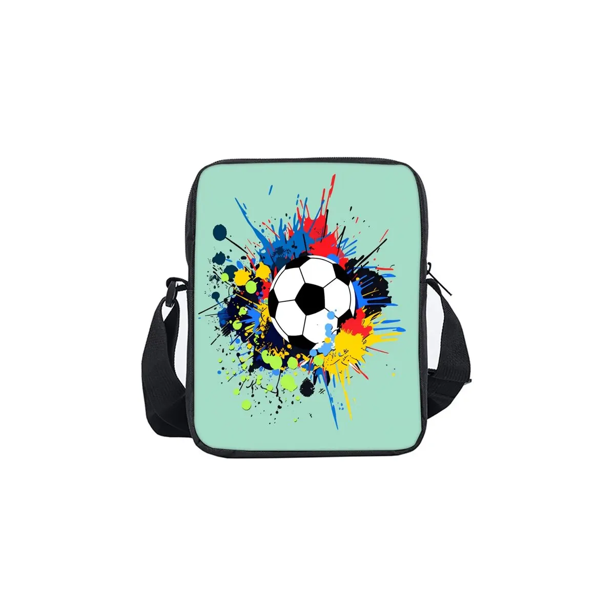 Football Daily Single Sided Messenger Bag For Boy/Girls Children Best Gifts 2D Flat Cartoon Casual Teenage Crossbody Bag - Image 9