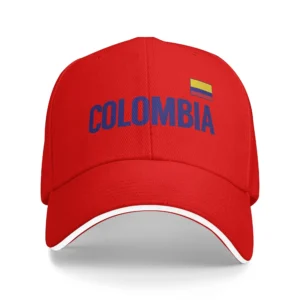 Colombia flag Footballย soccer Caps For Men Women Stylish Baseball Cap Snapback Hat Golf Headewear Adjustable Fit