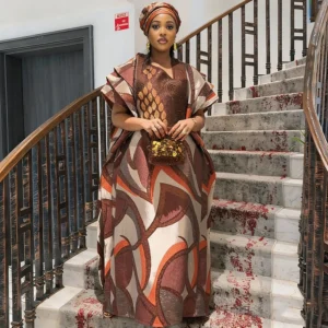 African Dresses for Women Traditional Africa Clothing Dashiki Ankara Bazin Gown Abayas Robe Muslim Kaftan Maxi Long Dress 2026