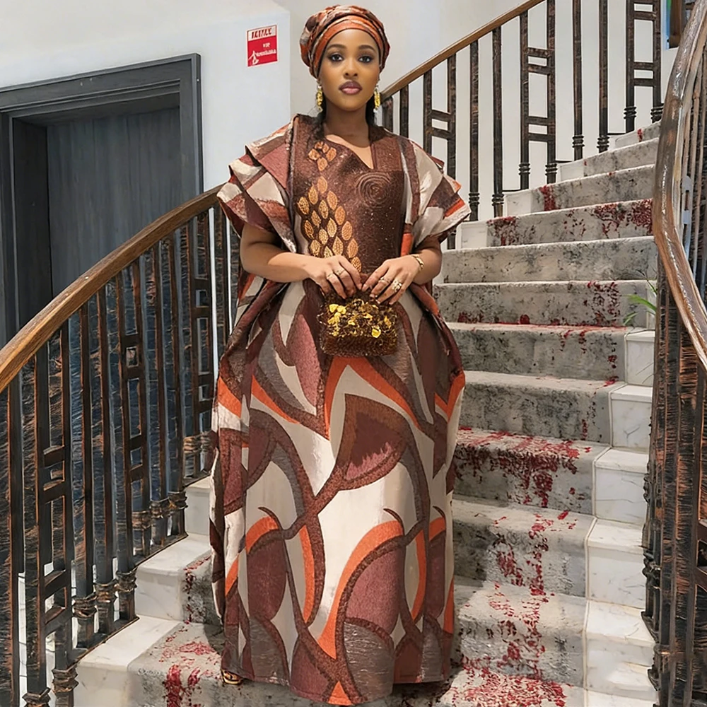 African Dresses for Women Traditional Africa Clothing Dashiki Ankara Bazin Gown Abayas Robe Muslim Kaftan Maxi Long Dress 2026