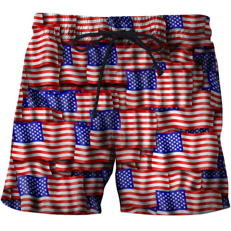 Men's Swimwear Shorts American Flag 3d Surfing Board Short Kids Beach Shorts Men Trunk USA Flag Swimsuit Sports Pants Briefs Boy - Image 9