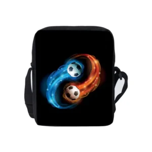 Football Daily Single Sided Messenger Bag For Boy/Girls Children Best Gifts 2D Flat Cartoon Casual Teenage Crossbody Bag
