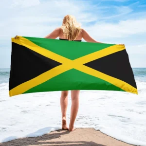 LeaFLAG Jamaica National Flag 90X150cm Hanging Polyester Jamaica flag for decoration