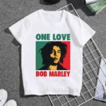 Jamaica Singer Bob Marley Reggae Rastafari Print Kids T shirt Girls Summer Tops Baby Boys Clothes Children Short Sleeve T-shirts