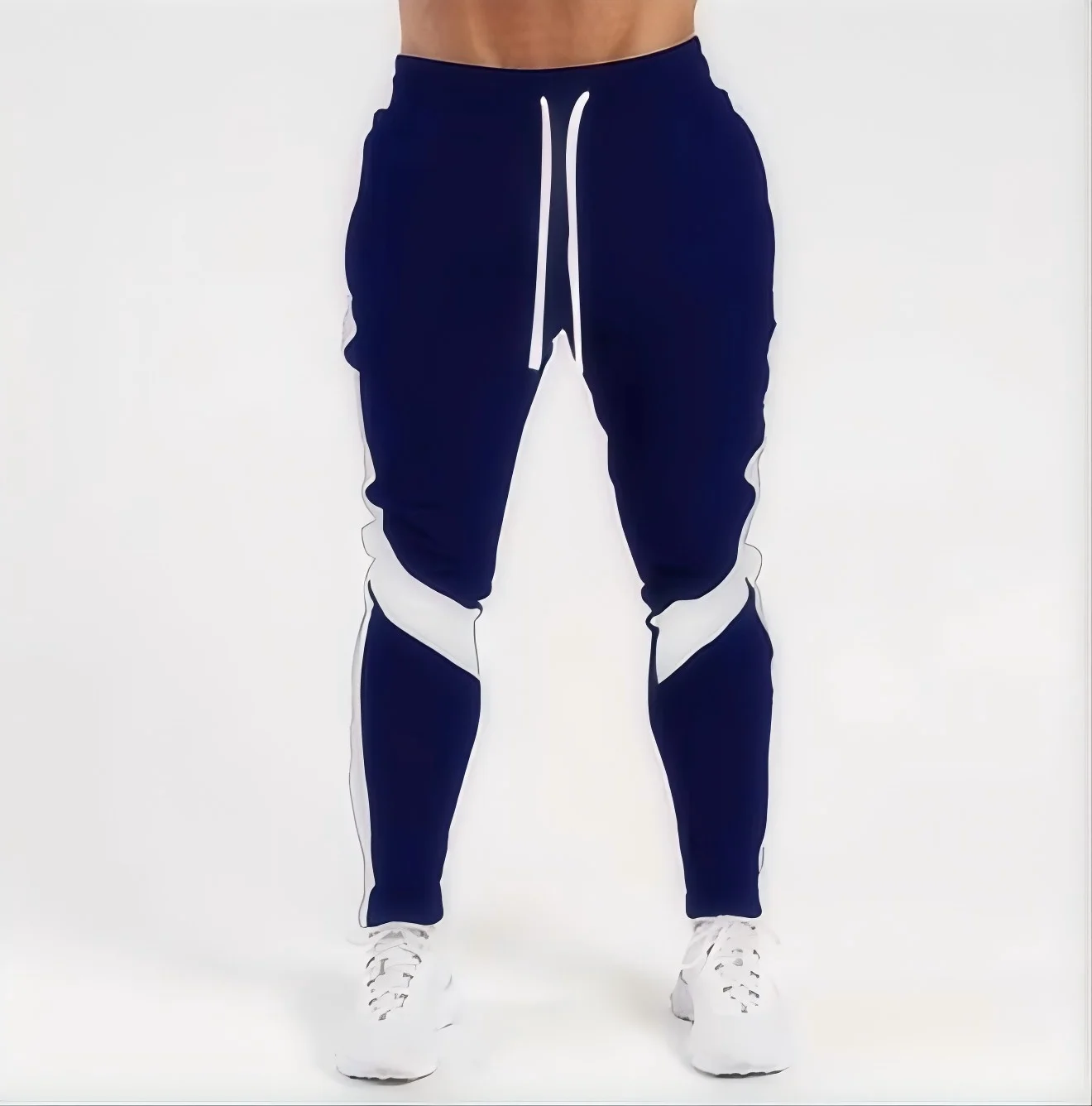 Mens Joggers Casual Pants Fitness Men Sportswear Tracksuit Bottoms Skinny Sweatpants Trousers Black Gyms Jogger Track Pants - Image 2