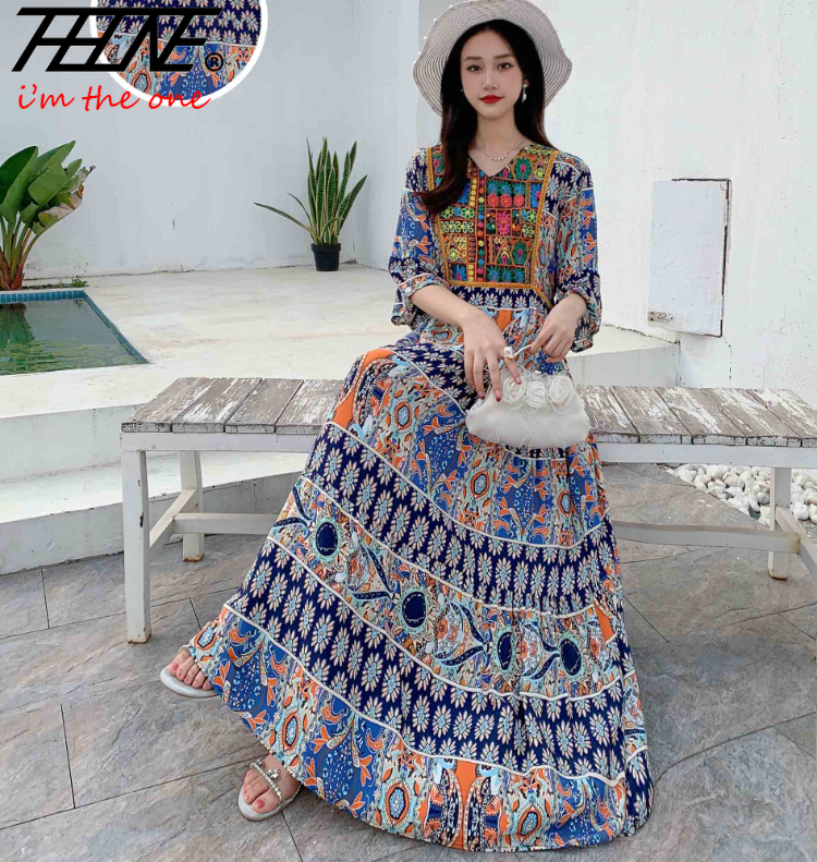 Indian Dress for Women Summer Embroidery Chic Elegant Party Dresses Clothes Vintage Long Maxi Prom Bohemian Beach Robe Vestidos - Image 38