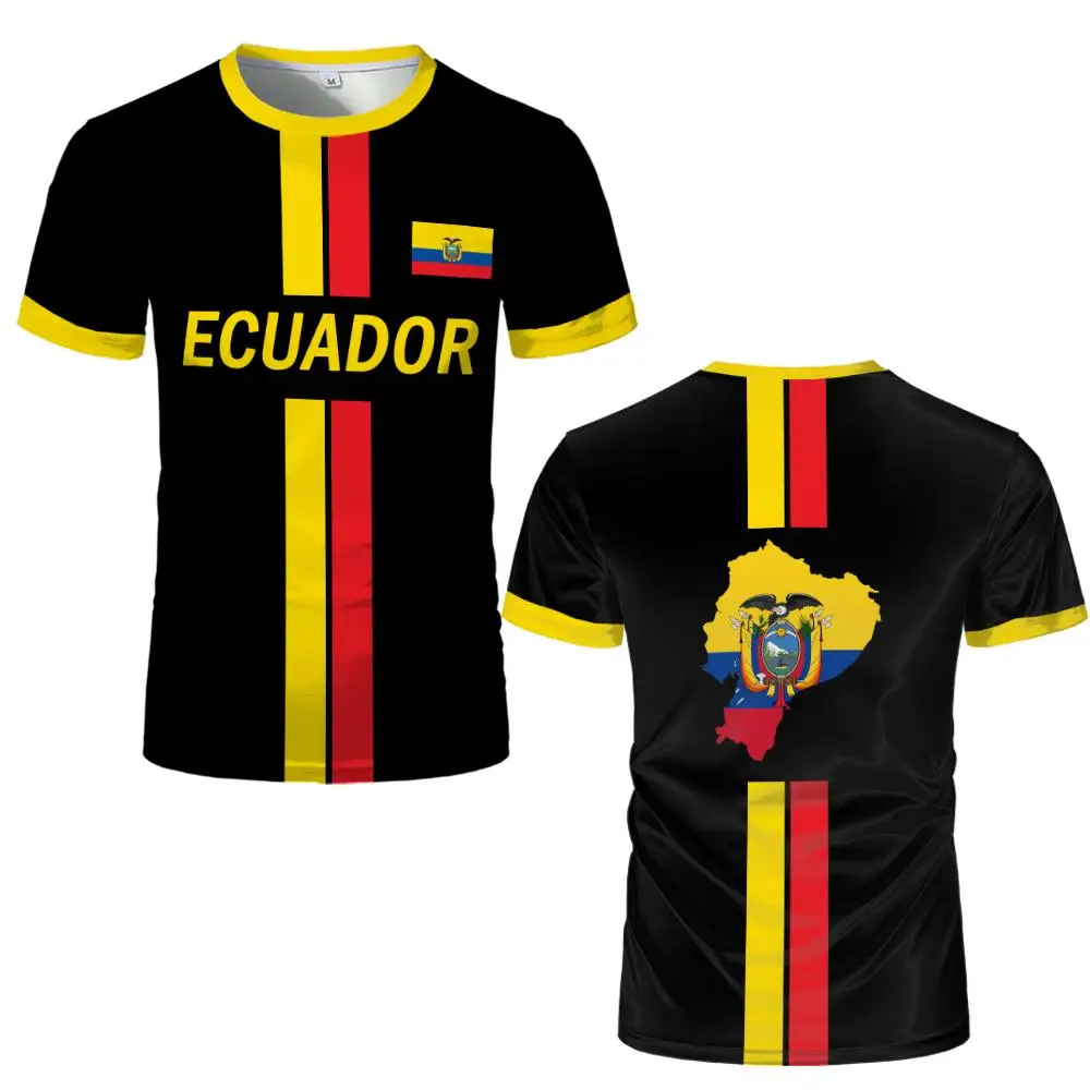 Ecuadorian flag print Football Jersey Men's breathable Soccer Shirt Summer quick-drying sports T-shirt casual fan apparel - Image 8