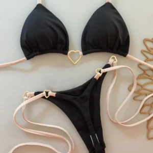 Triangle Thong Bikini 2026 Women Halter Swimsuit Solid Sexy Brazilian Swimwear Female Bathers Bathing Swimming Swim Suit Beach