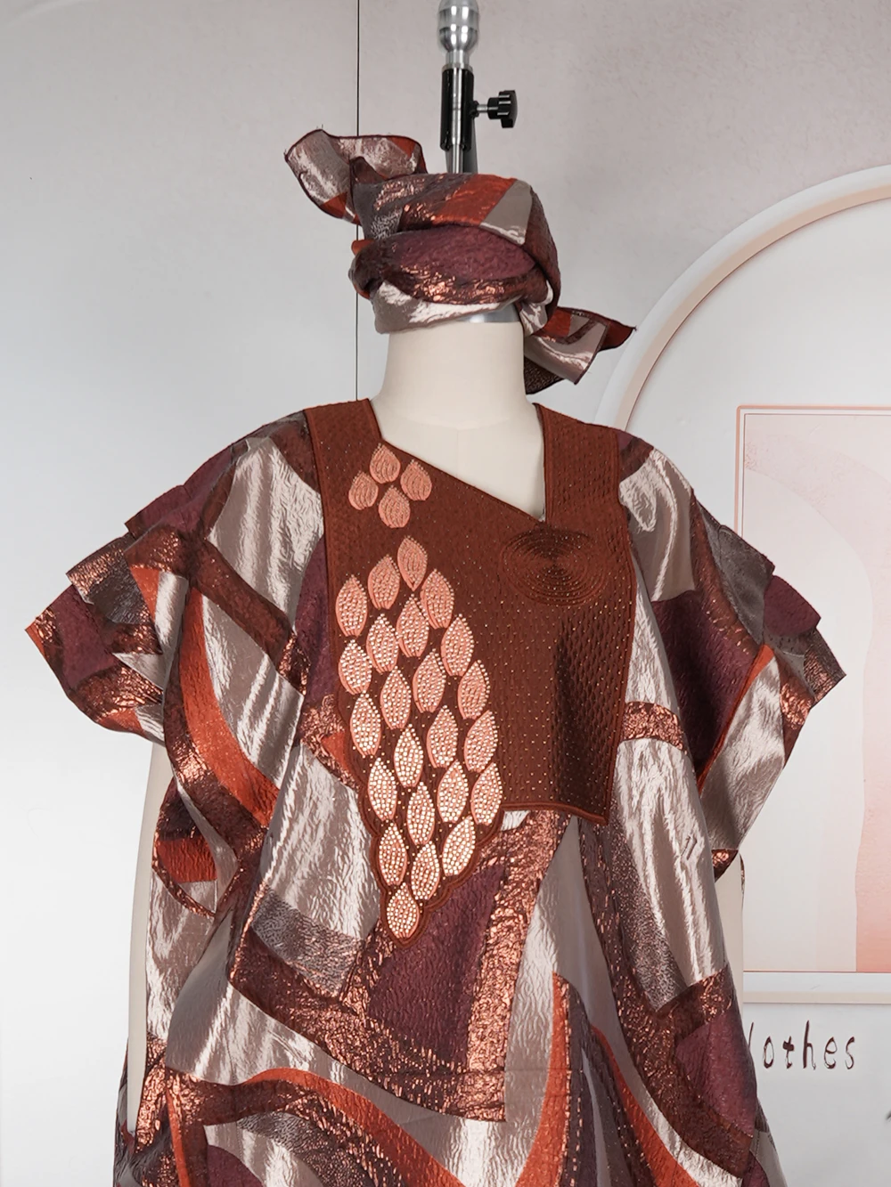 African Dresses for Women Traditional Africa Clothing Dashiki Ankara Bazin Gown Abayas Robe Muslim Kaftan Maxi Long Dress 2026 - Image 8