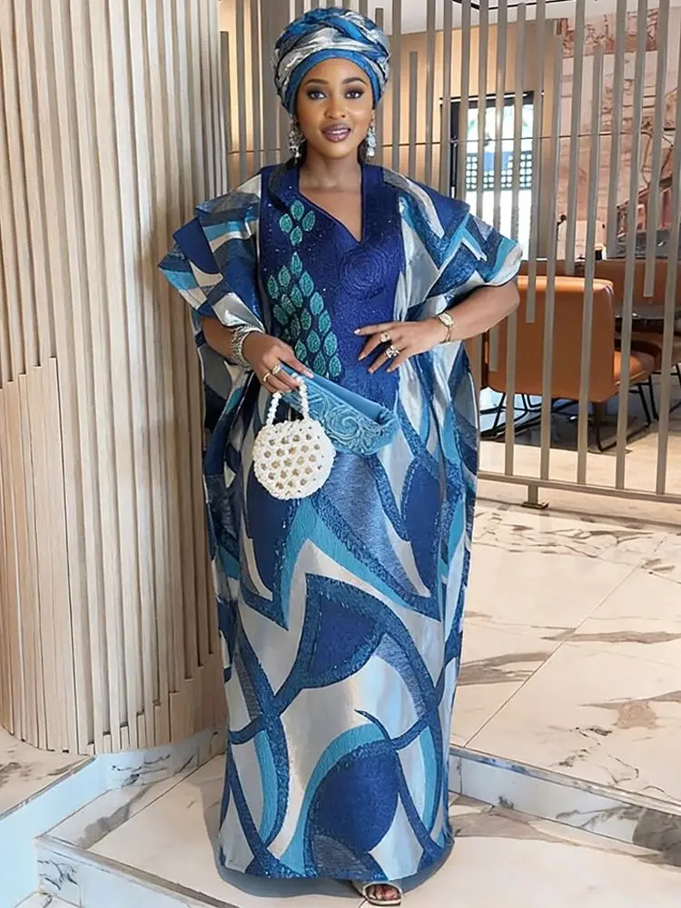African Dresses for Women Traditional Africa Clothing Dashiki Ankara Bazin Gown Abayas Robe Muslim Kaftan Maxi Long Dress 2026 - Image 2