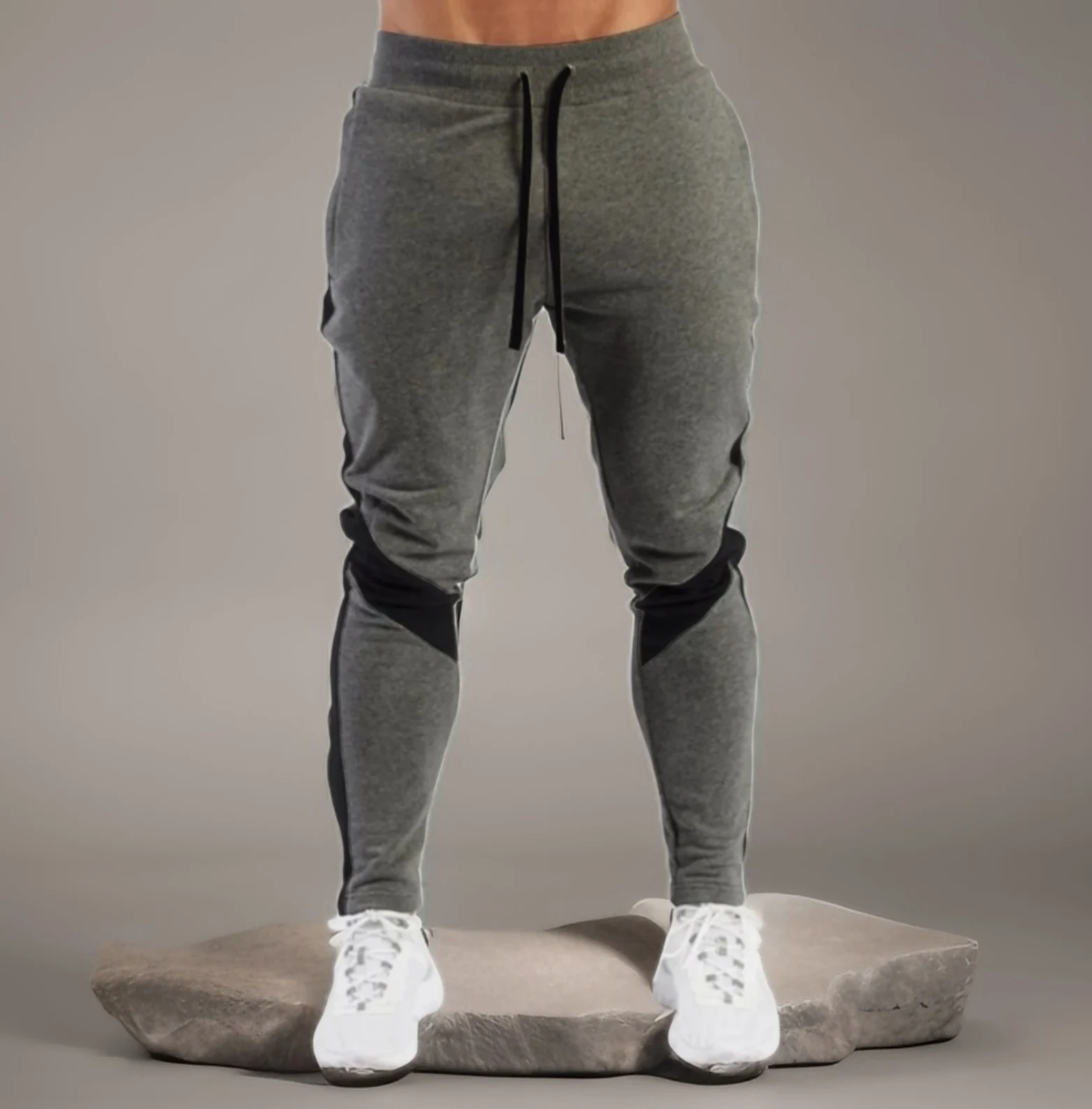 Mens Joggers Casual Pants Fitness Men Sportswear Tracksuit Bottoms Skinny Sweatpants Trousers Black Gyms Jogger Track Pants - Image 3