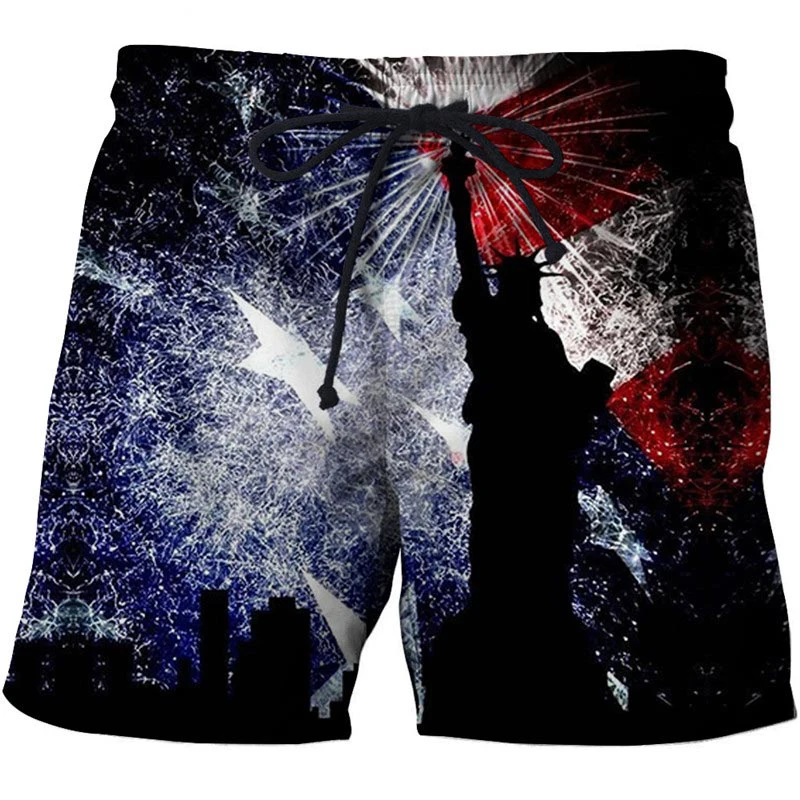 Men's Swimwear Shorts American Flag 3d Surfing Board Short Kids Beach Shorts Men Trunk USA Flag Swimsuit Sports Pants Briefs Boy - Image 4