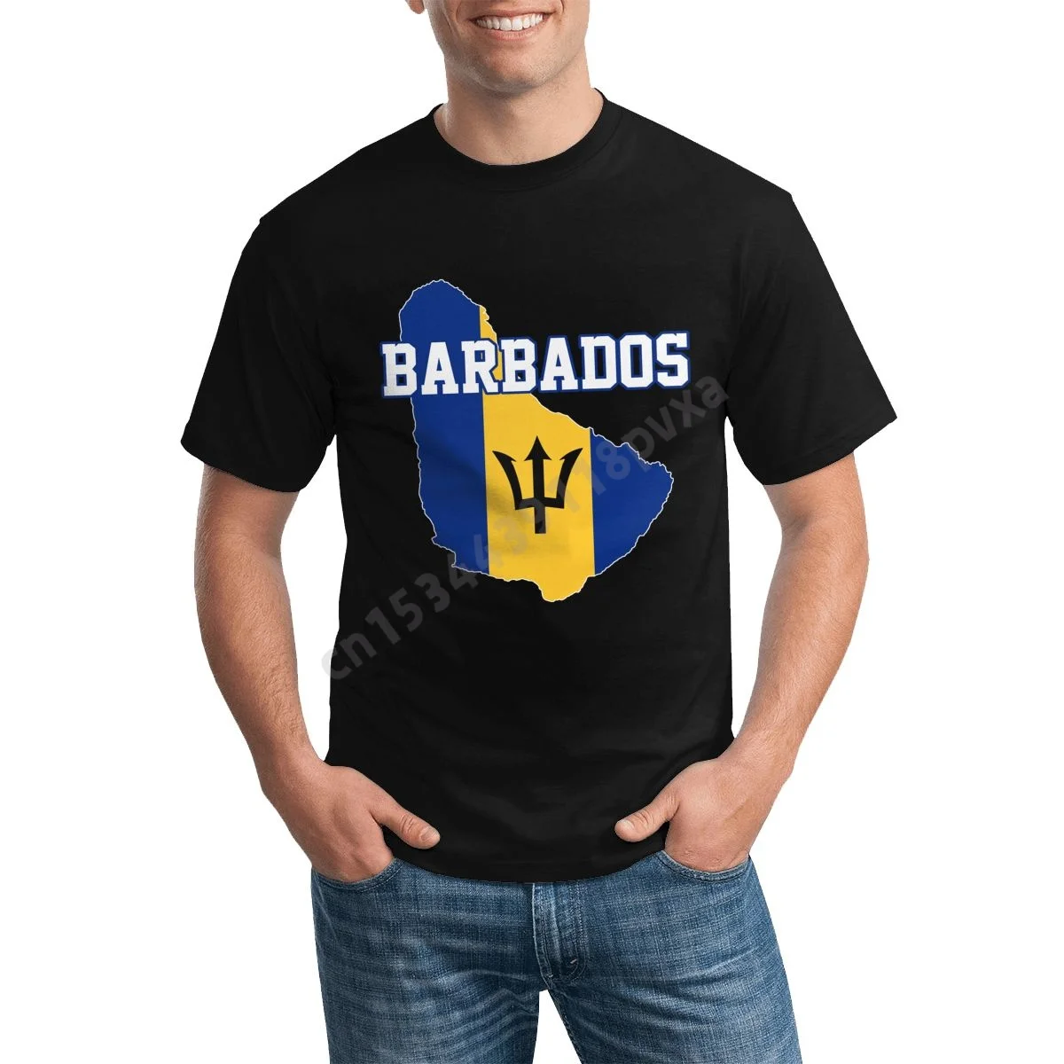 Barbados Flag Barbadian Country Map IT'S IN MY DNA Men Women T-shirt Boys Tees T Shirt Hip Hop Tshirts XS-5XL 100% Cotton - Image 3
