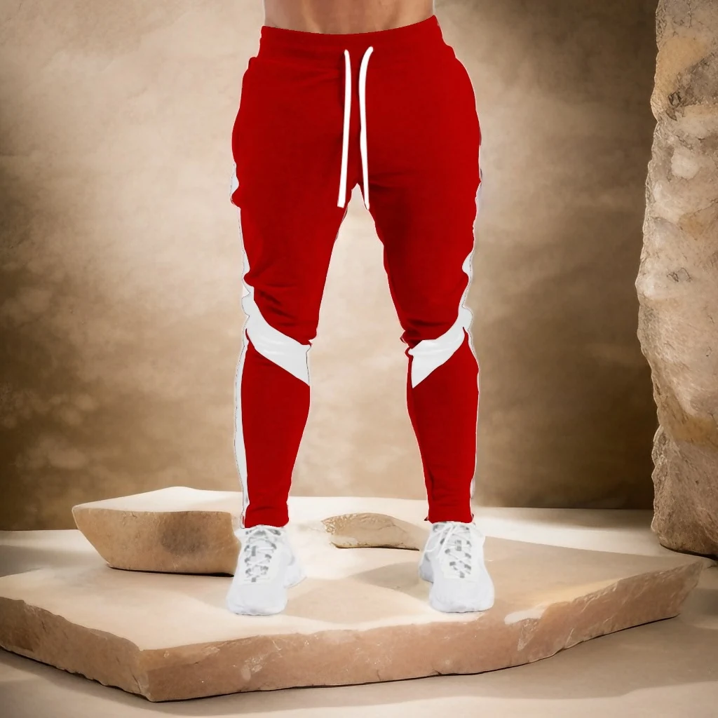 Mens Joggers Casual Pants Fitness Men Sportswear Tracksuit Bottoms Skinny Sweatpants Trousers Black Gyms Jogger Track Pants - Image 5