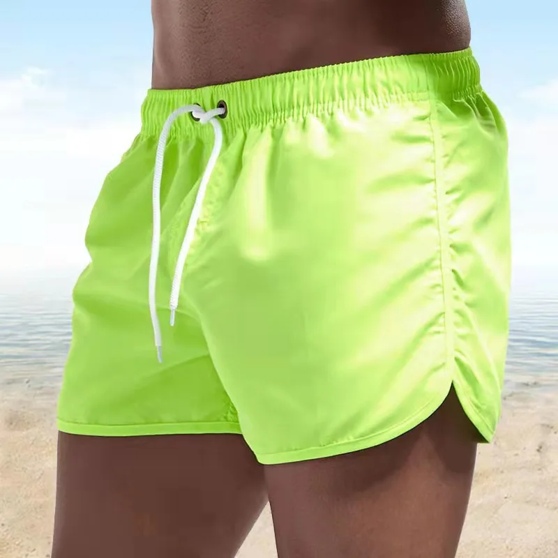 Men's Swim Shorts Swim Trunks Quick Dry Board Shorts Bathing Suit Breathable Drawstring With Pockets for Surfing Beach Summer - Image 2