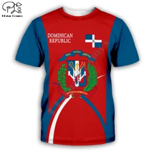 dominican republic 3D full printing fashion t shirt Unisex hip hop style tshirt streetwear casual summer drop shipping