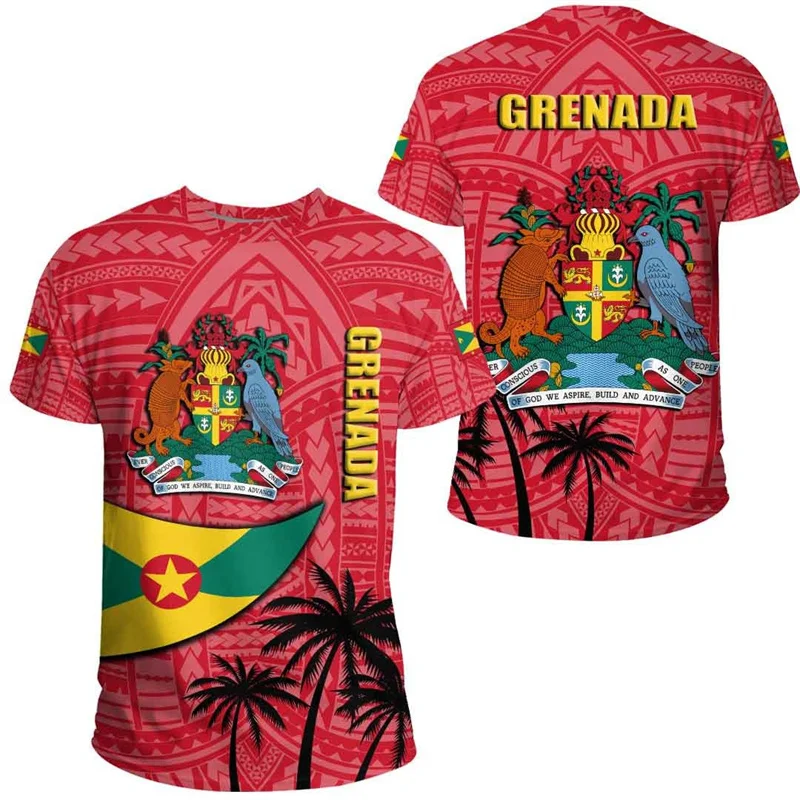 New Design Dominica Flag T-Shirt 3D Printed Coat Of Arms T Shirt For Men Summer Short Sleeves Casual Oversized Tee Shirts - Image 10