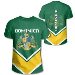 New Design Dominica Flag T-Shirt 3D Printed Coat Of Arms T Shirt For Men Summer Short Sleeves Casual Oversized Tee Shirts