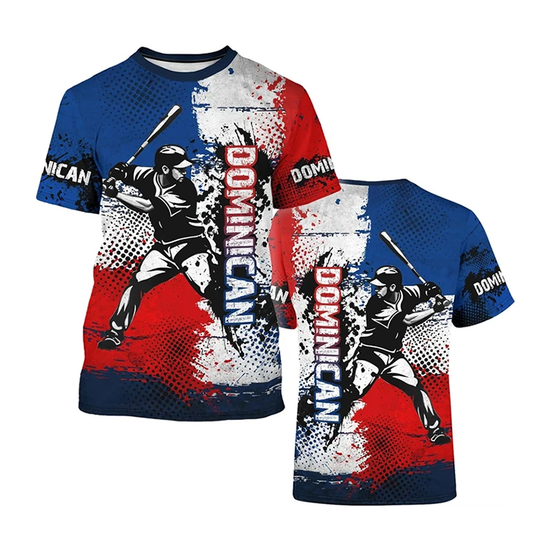 Dominican Republic T-shirt Men Women 3D Printing National Flag And Emblem Crew Neck T Shirts Streetwear Casual Fashion Tee Top - Image 9