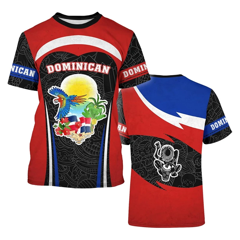 Dominican Republic T-shirt Men Women 3D Printing National Flag And Emblem Crew Neck T Shirts Streetwear Casual Fashion Tee Top - Image 7