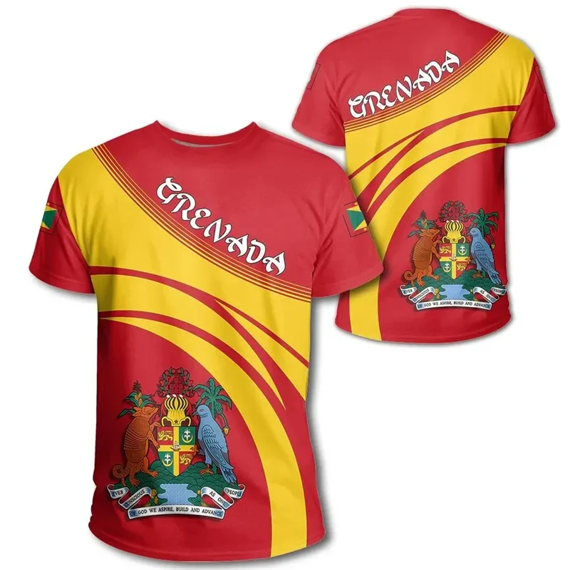 New Design Dominica Flag T-Shirt 3D Printed Coat Of Arms T Shirt For Men Summer Short Sleeves Casual Oversized Tee Shirts - Image 11