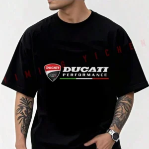 Men's Fashion T-shirt Motorcycle Ducati Corse-Performance Casual Trendy Tshirts for Summer Comfortable Short Sleeve Tops 2026