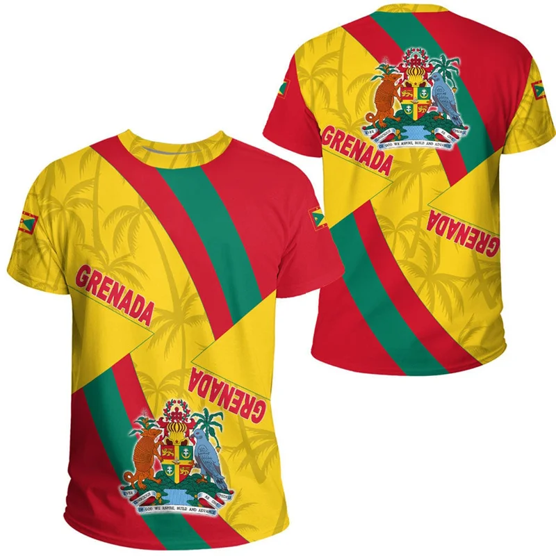 New Design Dominica Flag T-Shirt 3D Printed Coat Of Arms T Shirt For Men Summer Short Sleeves Casual Oversized Tee Shirts - Image 6