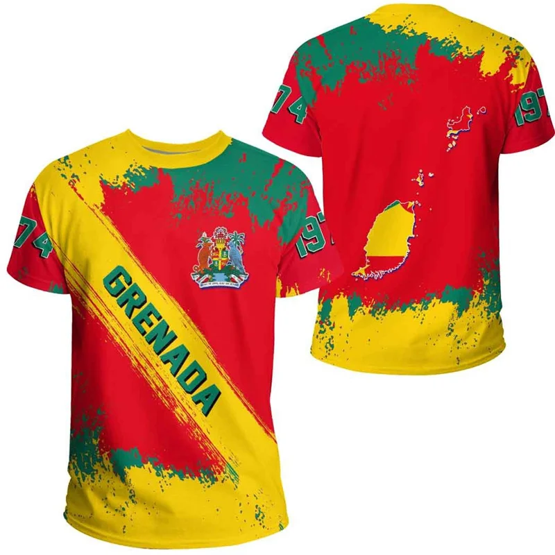 New Design Dominica Flag T-Shirt 3D Printed Coat Of Arms T Shirt For Men Summer Short Sleeves Casual Oversized Tee Shirts - Image 7