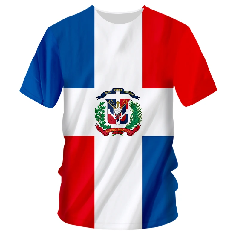 Dominican Republic T-shirt Men Women 3D Printing National Flag And Emblem Crew Neck T Shirts Streetwear Casual Fashion Tee Top - Image 8