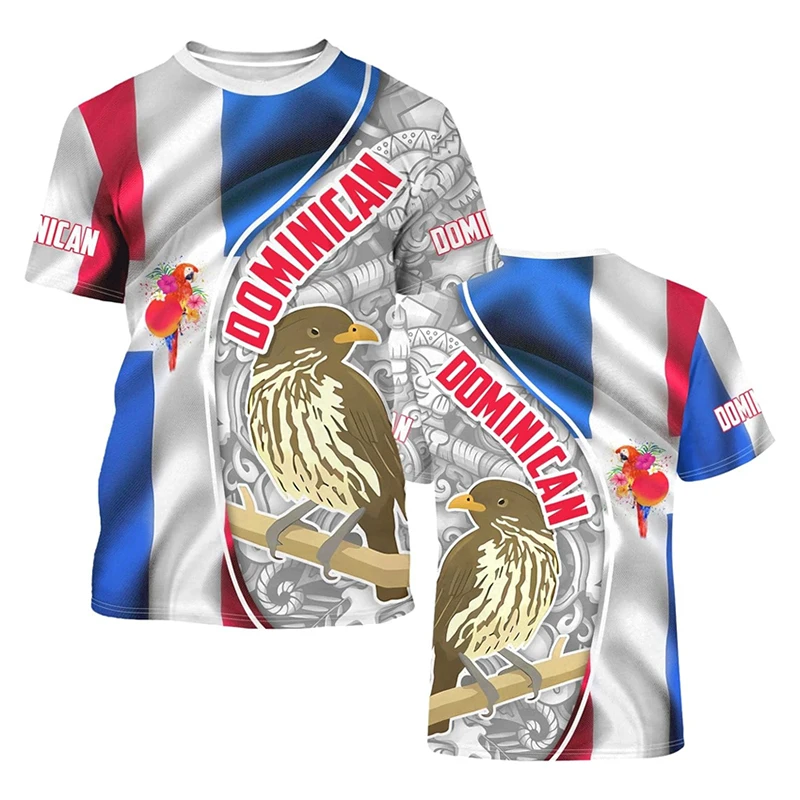 Dominican Republic T-shirt Men Women 3D Printing National Flag And Emblem Crew Neck T Shirts Streetwear Casual Fashion Tee Top - Image 5